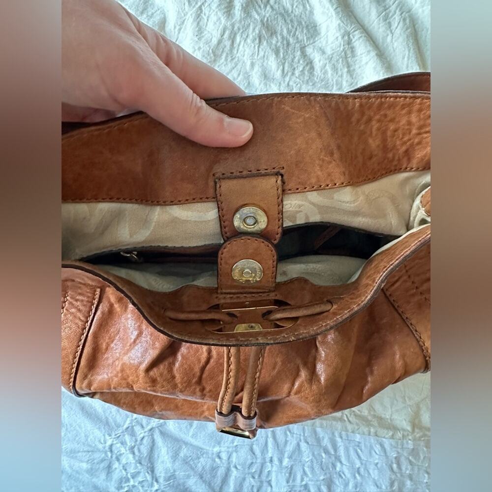 Michael kors brown leather satchel handbag - Picture 10 of 13